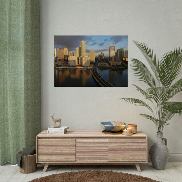 92409-1110.jpg Skyline in Miami, Florida Poster