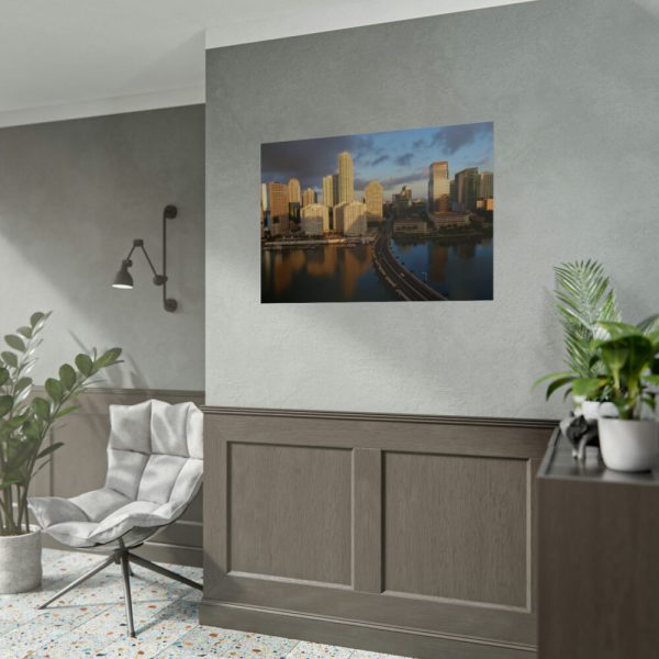 92409-1111.jpg Skyline in Miami, Florida Poster