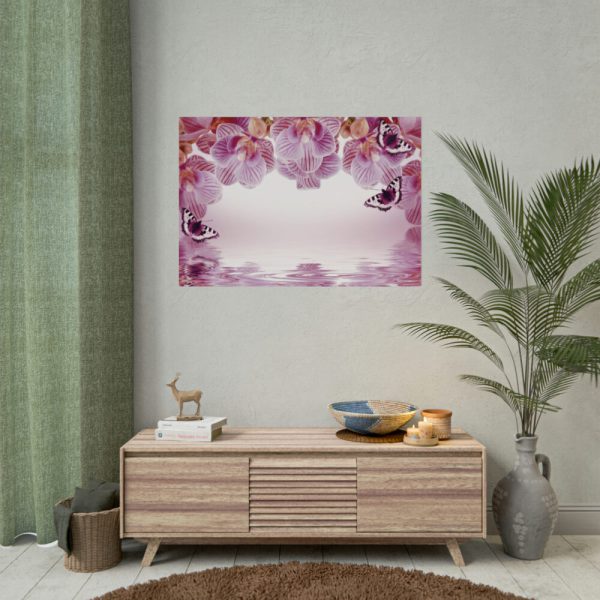 Orchid Background Flowers Poster