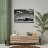 Black and White Barn Poster