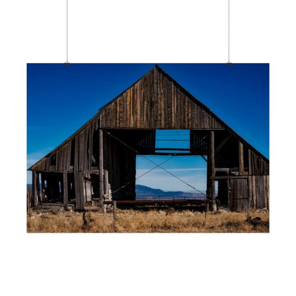 92409-1233.jpg Barn Old Weathered Wooden Poster