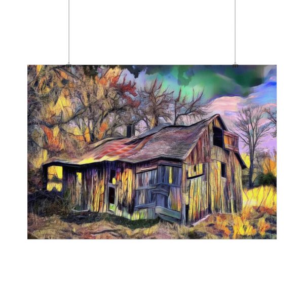 92409-1263.jpg Shed Shack House Woden Poster