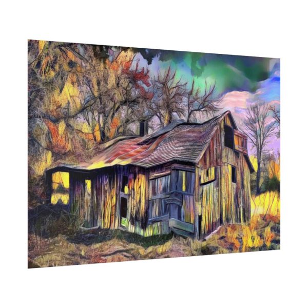 92409-1264.jpg Shed Shack House Woden Poster