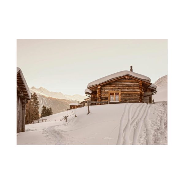 92409-1267.jpg Cabin in the Winter Poster