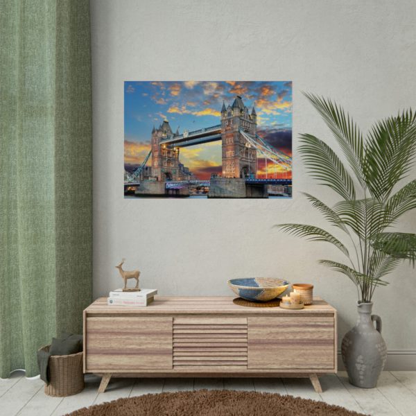 92409-1275.jpg Bridge Thames River Historic Landmark Poster