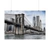 92409-1283.jpg Brooklyn Bridge, New York Poster