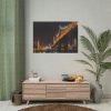 92409-1290.jpg A Well-lit Bridge at Nightfall Across the Waters Poster