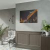92409-1291.jpg A Well-lit Bridge at Nightfall Across the Waters Poster