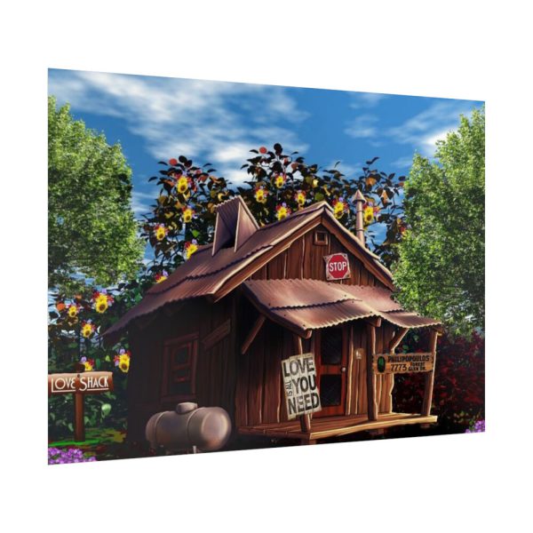 92409-1294.jpg House Shack Hut Cabin Poster