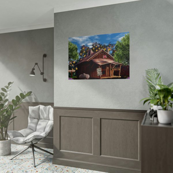 92409-1296.jpg House Shack Hut Cabin Poster