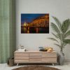 92409-1305.jpg Bridge and Cathedral in the Night Poster