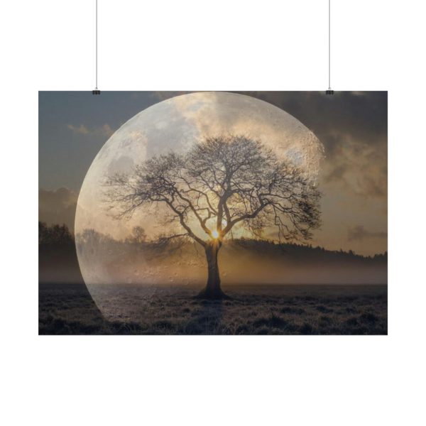 Moon Tree Atmosphere Poster