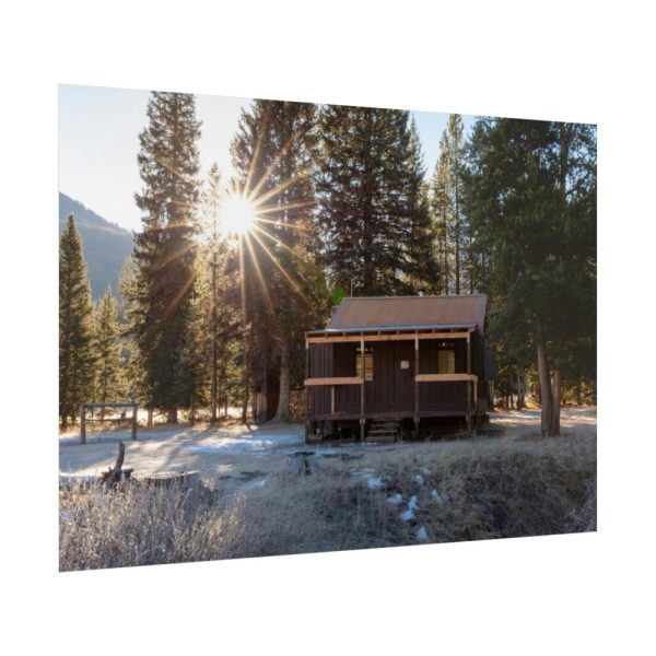 92409-1354.jpg Fall Morning at Elk Tongue Patrol Cabin Poster