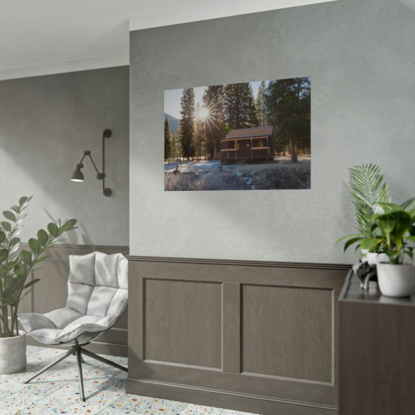 92409-1356.jpg Fall Morning at Elk Tongue Patrol Cabin Poster