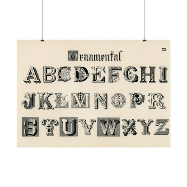 92409-1368.jpg Draughtsman's Alphabets by Hermann Esser Poster