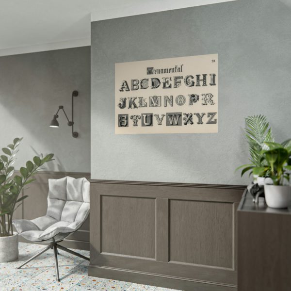 92409-1371.jpg Draughtsman's Alphabets by Hermann Esser Poster