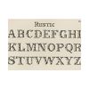 92409-1377.jpg Rustic Draughtsman's Alphabets by Hermann Esser Poster
