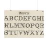 92409-1378.jpg Rustic Draughtsman's Alphabets by Hermann Esser Poster
