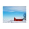 92409-1402.jpg Red Barn in the Winter Poster