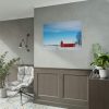 92409-1406.jpg Red Barn in the Winter Poster
