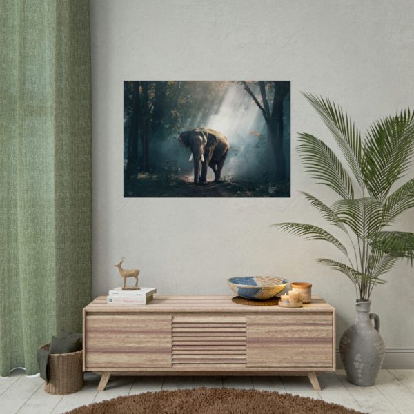 92409-235.jpg Elephant in Nature Poster