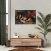 92409-25.jpg A Couple of Foxhounds with a Terrier by William Barraud Poster