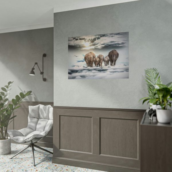 92409-266.jpg Elephants on the Clouds Poster