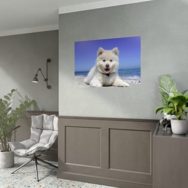 92409-35.jpg Dog on the Beach Poster