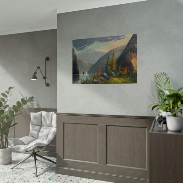Mountain Lake Landscape Poster