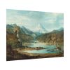 92409-409.jpg Mountain Landscape with Indians by John Mix Stanley Poster