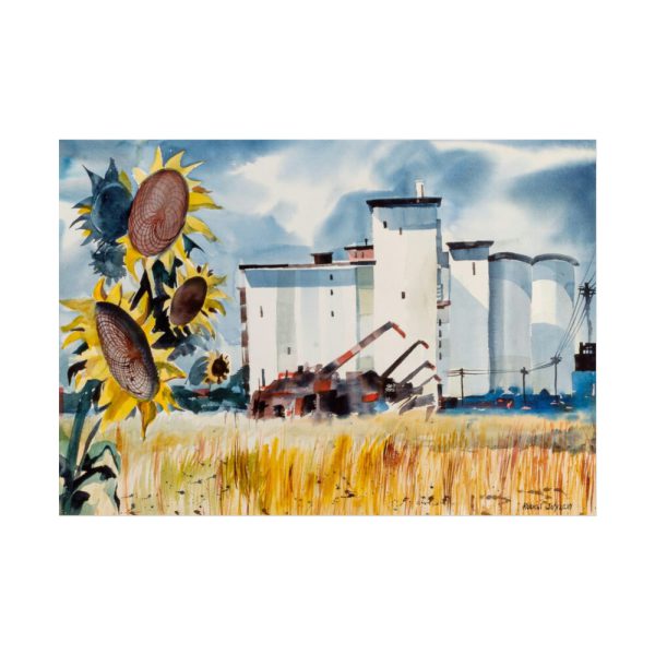 92409-427.jpg Grain Elevator, Kansas by Robert Johnson Poster