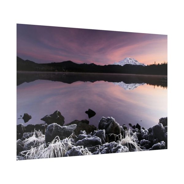 92409-439.jpg Snowy Mountains Over Lake Poster
