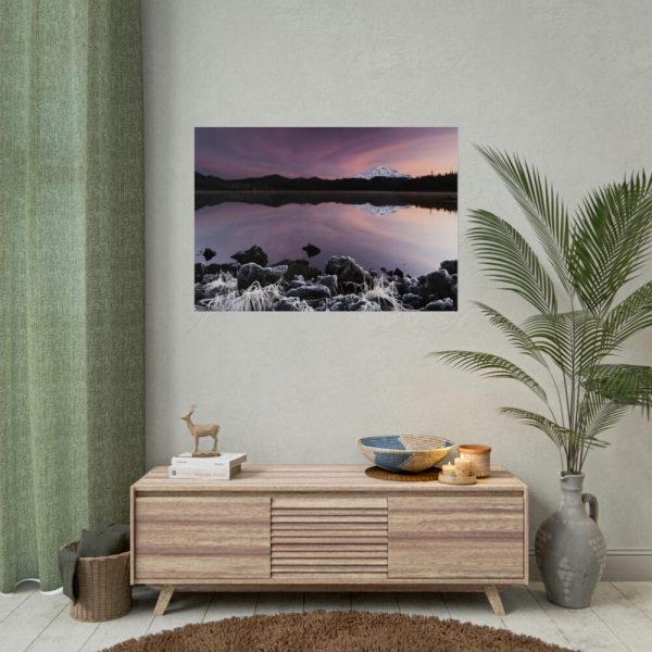 92409-440.jpg Snowy Mountains Over Lake Poster
