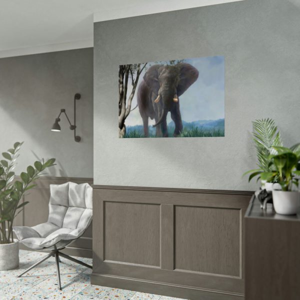 92409-486.jpg Art Painting Elephant Nature Poster