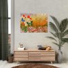 Butterflys on Flowers Background Poster