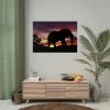 Elephant and Sunset in Africa Poster