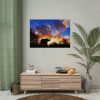 92409-495.jpg Elephants and Birds in the Nature Poster