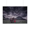 92409-528.jpg Elephant and Child Friendship Poster