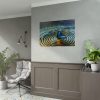92409-53.jpg Butterfly on Collage Rings Poster