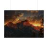 92409-558.jpg Mountain and Colors in the Sky Poster