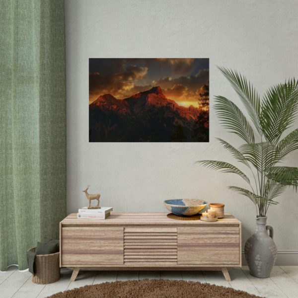 92409-560.jpg Mountain and Colors in the Sky Poster
