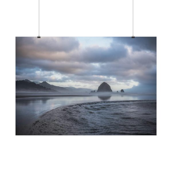 92409-563.jpg Misty View of the Mountain and Beach Poster