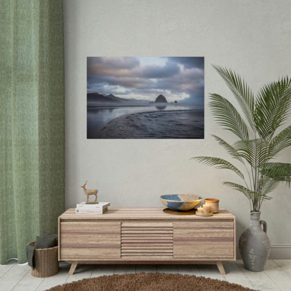 92409-565.jpg Misty View of the Mountain and Beach Poster