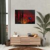 92409-58.jpg Butterfly on Nature Plant Grass Poster
