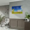 92409-581.jpg Sunflower Field With Blue Poster