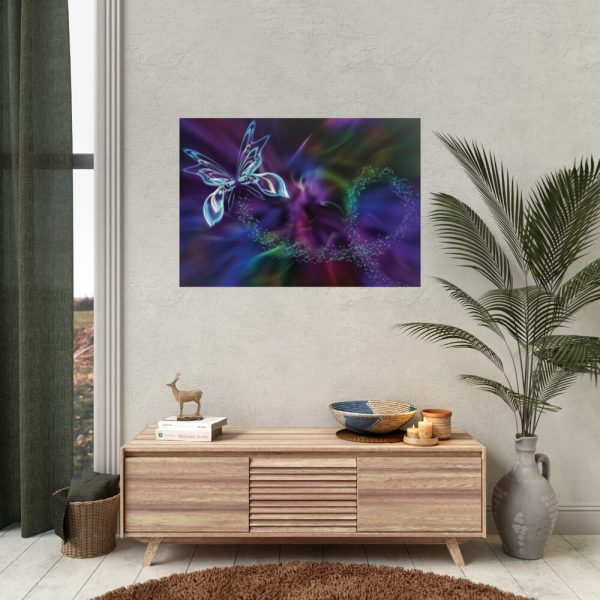 Abstract Fractal Butterfly Fantasy Poster