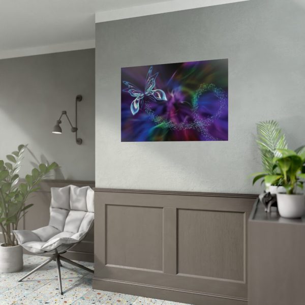 Abstract Fractal Butterfly Fantasy Poster