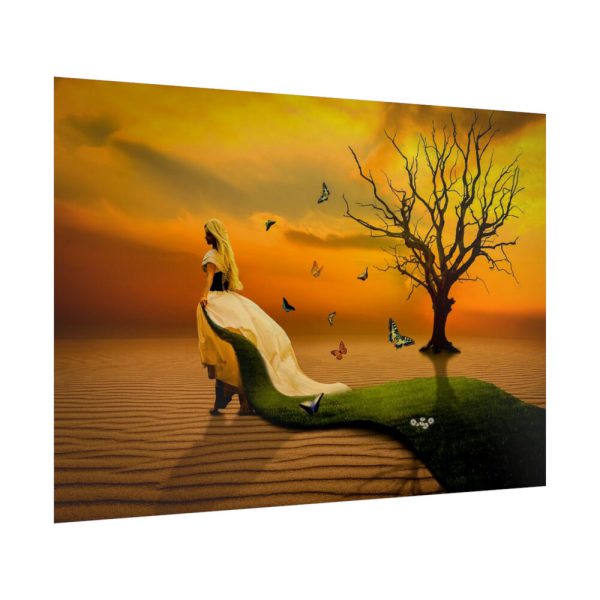 92409-624.jpg Woman in Desert on the Sand Poster