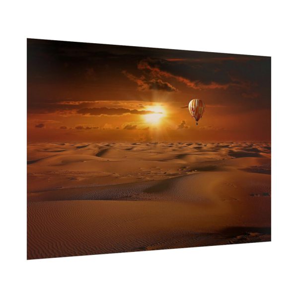 92409-629.jpg Hot Air Balloon in Desert Poster