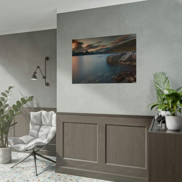 Sunset Among the Mountains Poster